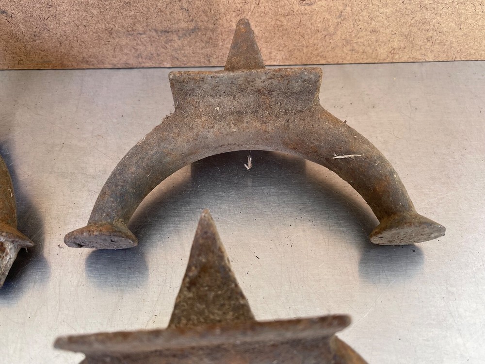 Antique Blacksmith Smith Forge Stake Dog & Clamp Forming Tool