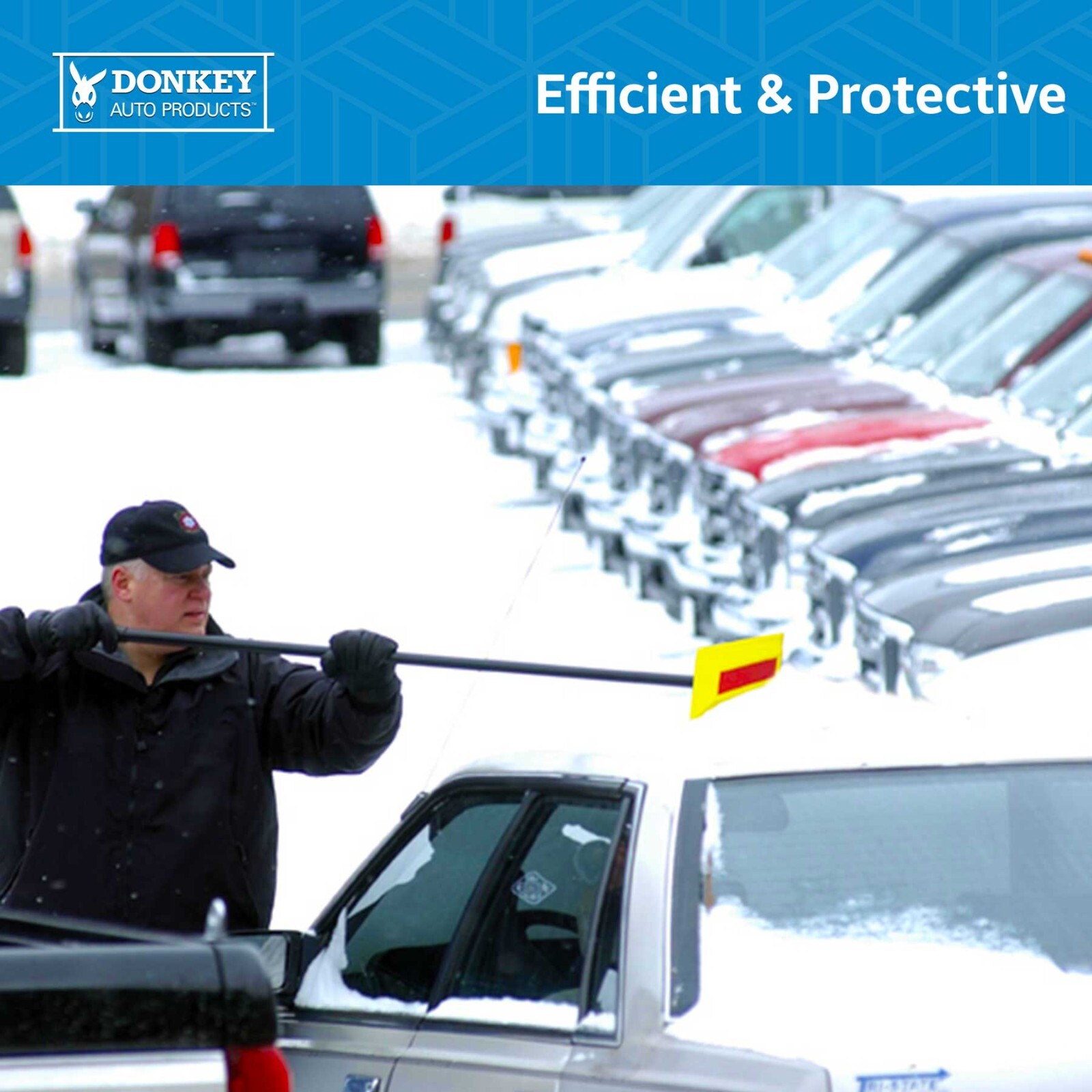 Professional Heavy Duty Snow Rake - Snow Broom Snow Brush - For Cars And Trucks