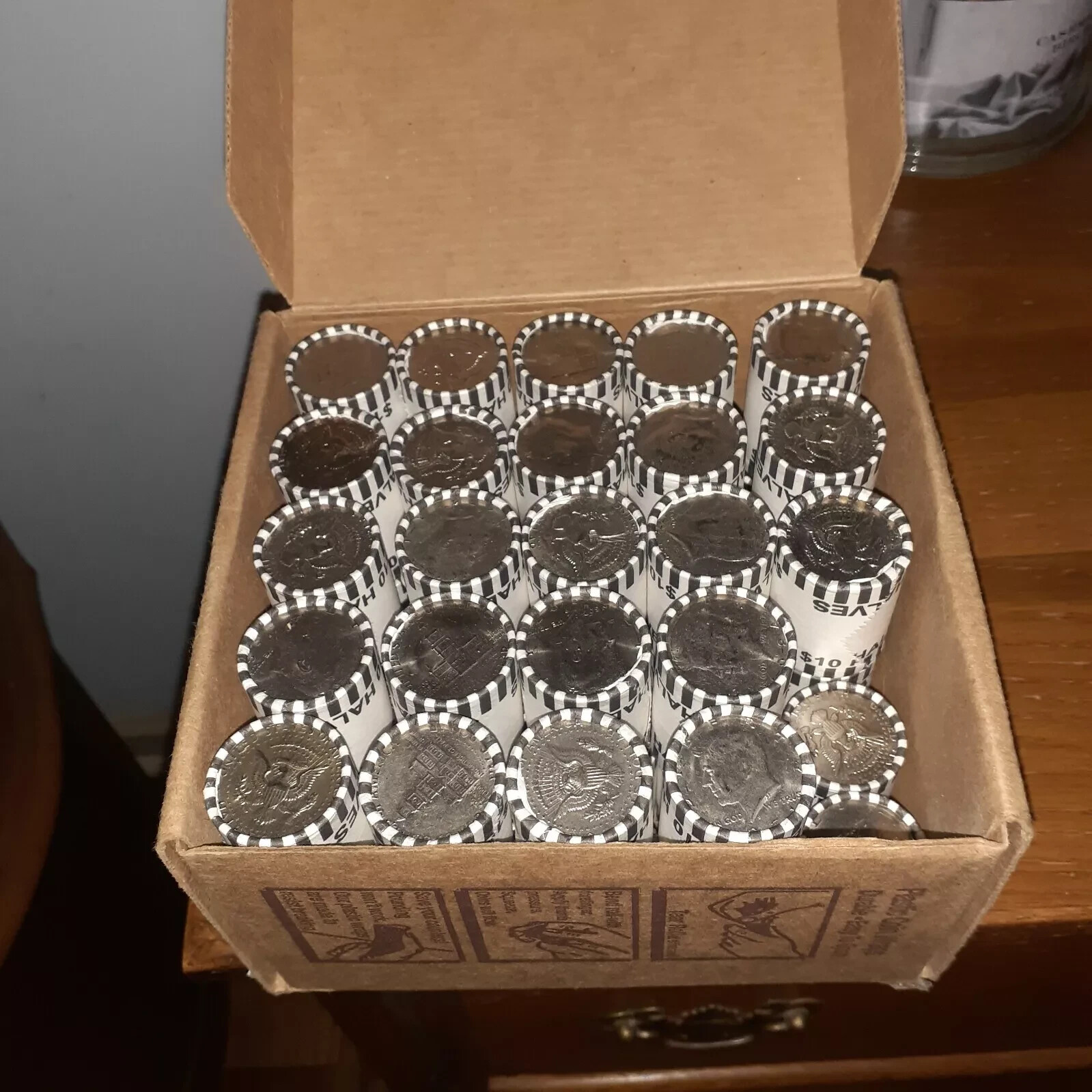 FREE SHIPPING Kennedy 1/2 Dollar Rolls Unopened Unsearched