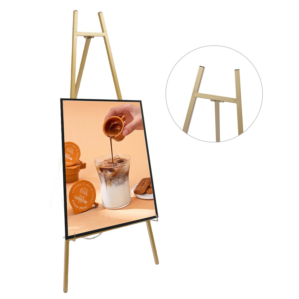 2pack Gold Wedding Easel Stand Drawing Poster Display Adjustable Angle Height