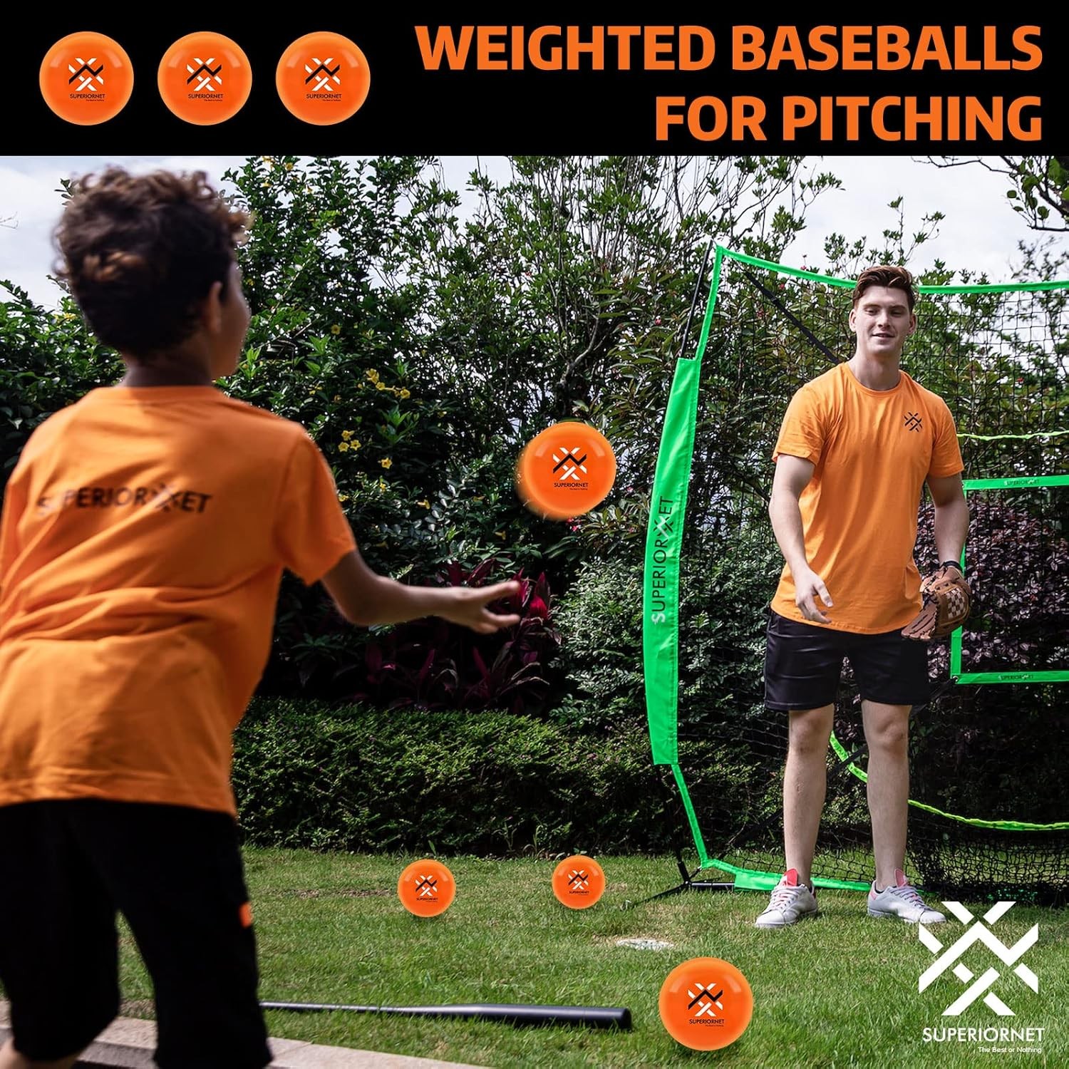 9 Pack 3" Weighted Training Baseballs & Softballs for Hitting and Pitching