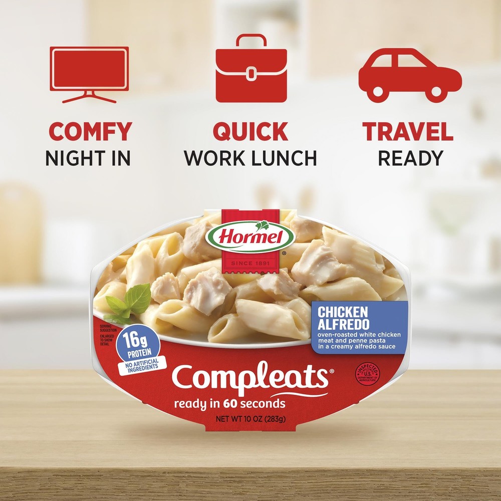 Chicken Alfredo Microwave Tray, 10 oz. (6 Pack)