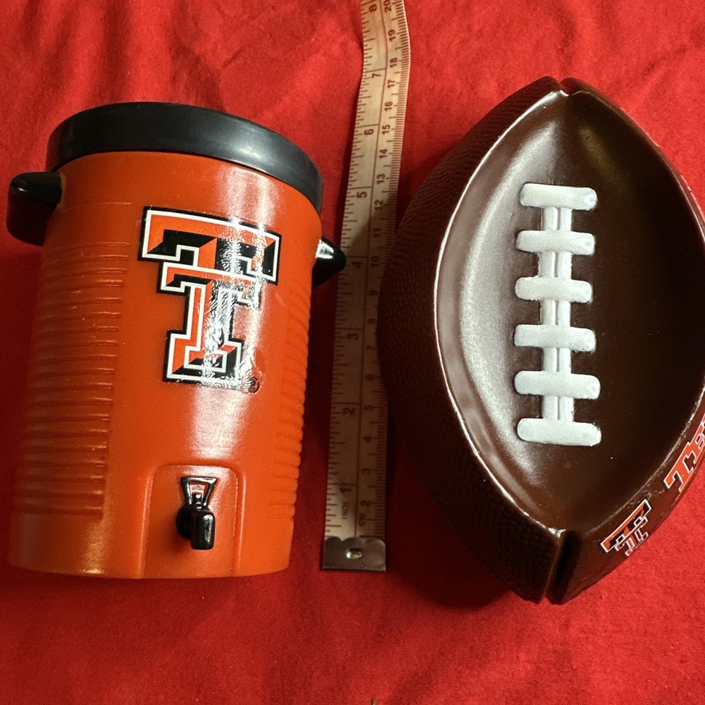 Texas Tech Bathroom Set Toothbrush & Soap Holders