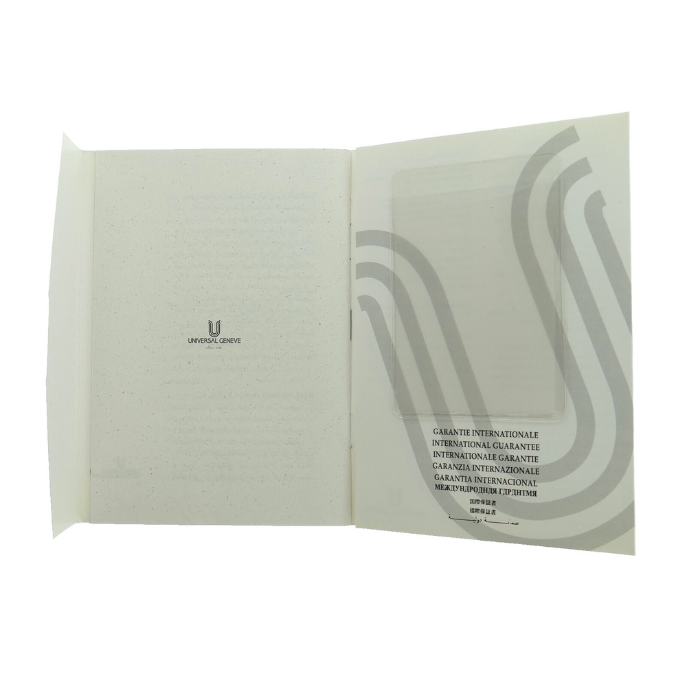 UNIVERSAL GENEVE INTERNATIONAL GUARANTEE BOOKLET- OPEN
