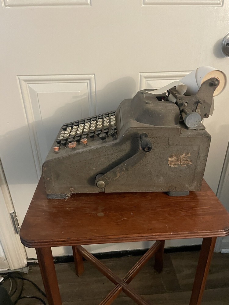 Vintage RC Allen Figuring Machine Adding Subtracting Calculator