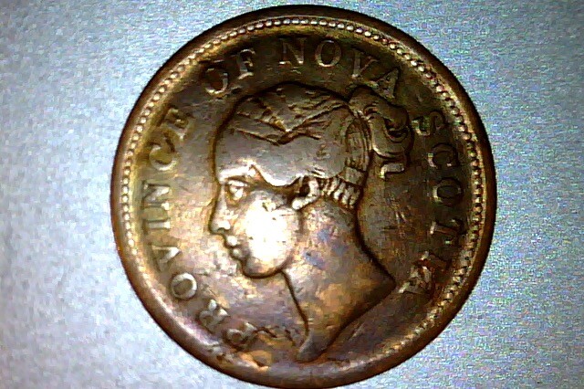 Canada - Nova Scotia - ONE PENNY 1840 - DIE BREAK ERROR