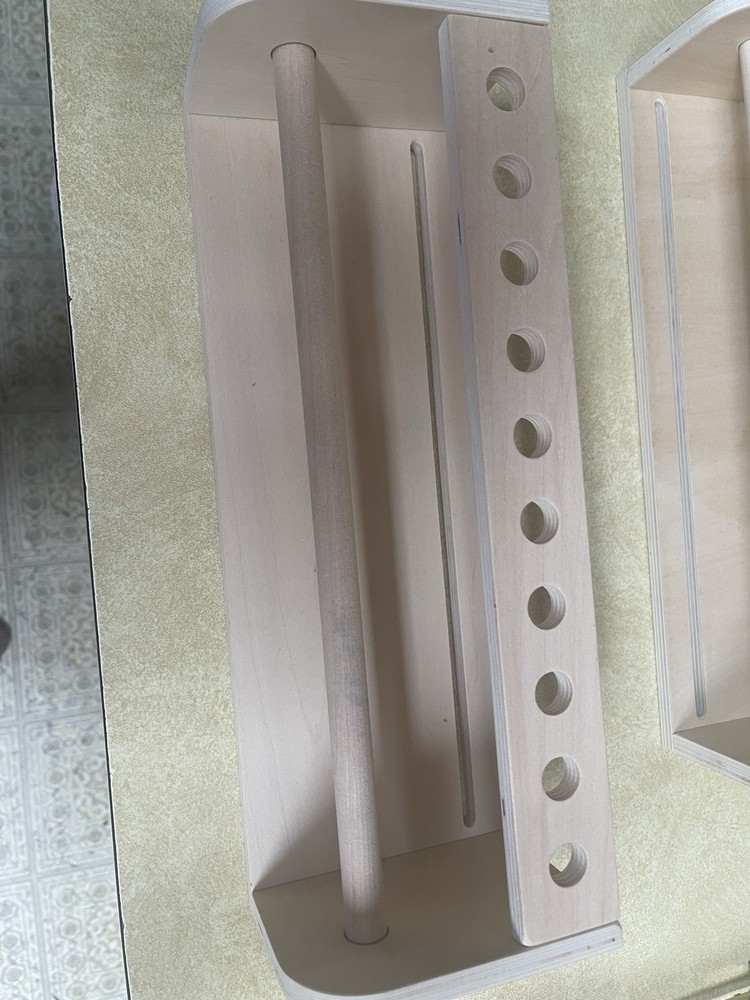 Beright Wooden Tabletop Paper Roll Dispenser