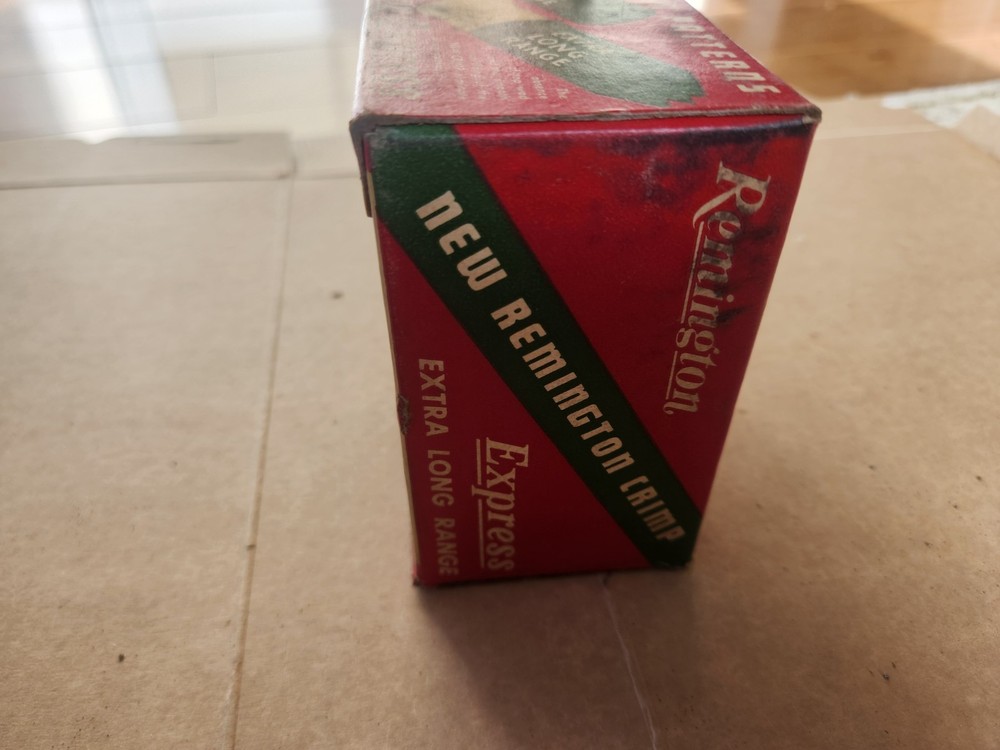 Vintage Shotgun Shell Box Remington Express extra long range 12 Gauge Empty