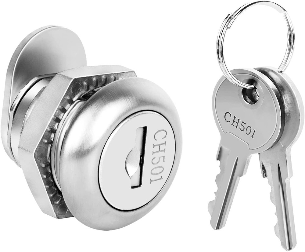 Truck Tool Box Lock Replacement, 1 Pack 1 - Random Key Code, Silver