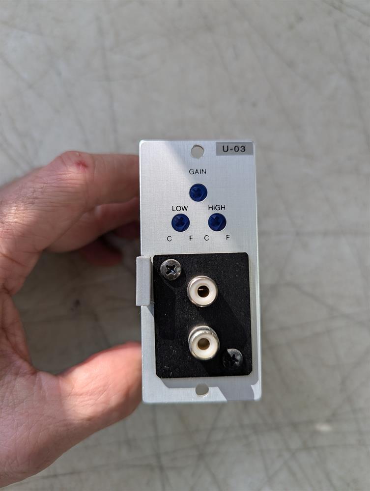 TOA Corp U-03R Dual RCA Unbalanced Line Level Input Module