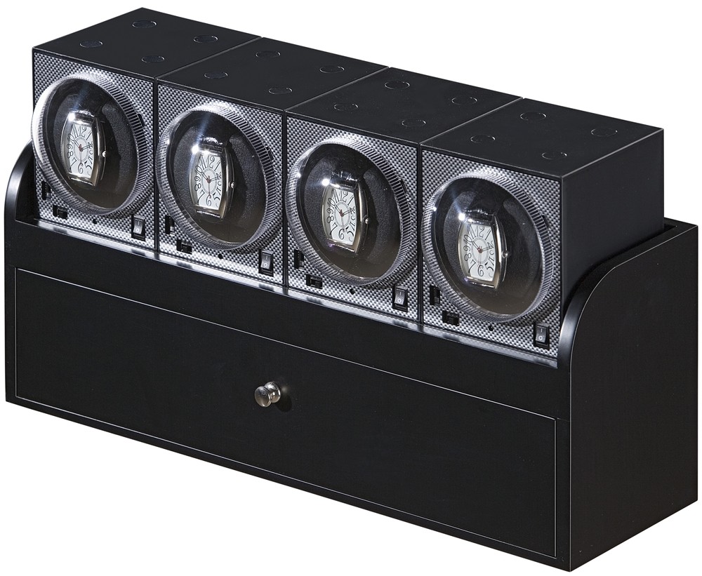 Quad "Boxy" Brand Brick Automatic Watch Winder + 6x storage System - Model: 4B4