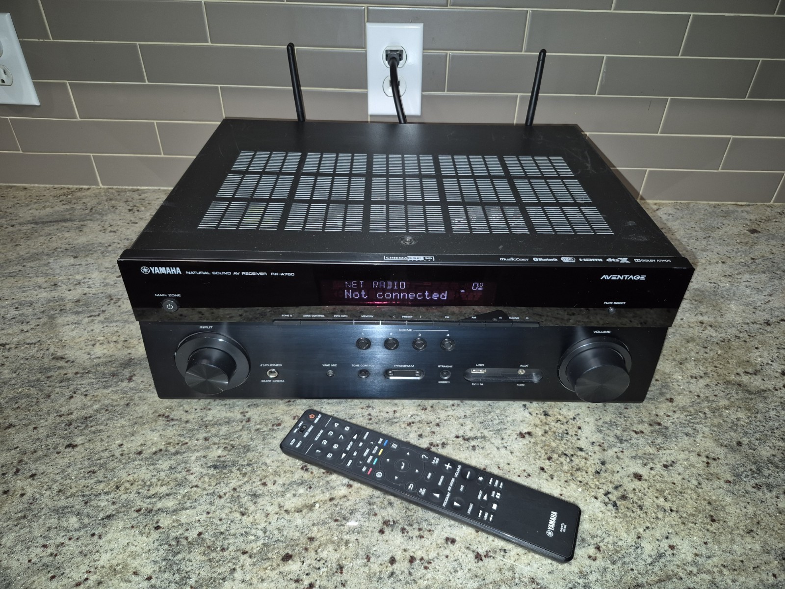Yamaha RX-A780 7.2 Channel AV Receiver - Black