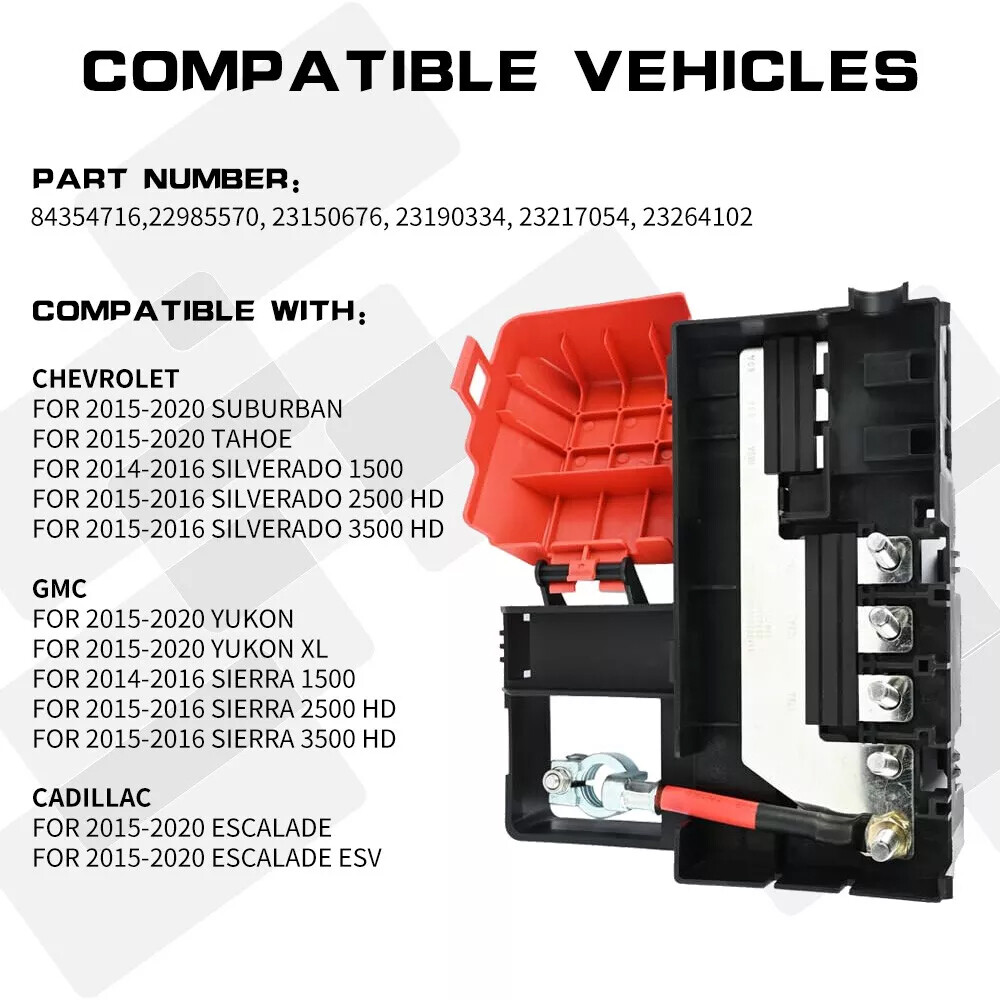 For GM Battery Distribution Engine Compartment Fuse Block 84354716
