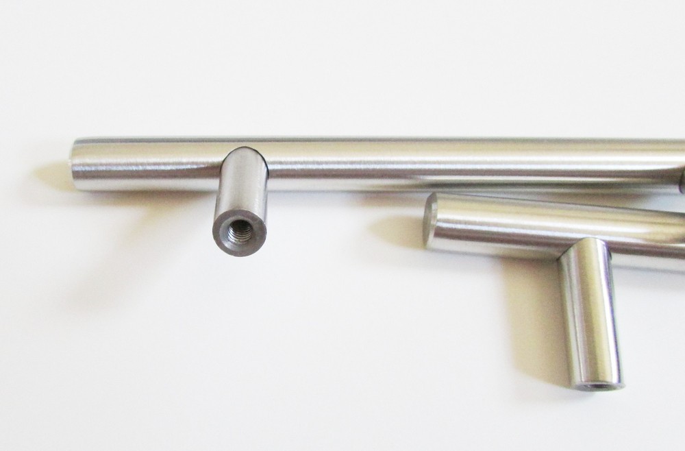 Solid Stainless Steel Pull T Bar Kitchen Cabinet Handle Cupboard Drawer Knob