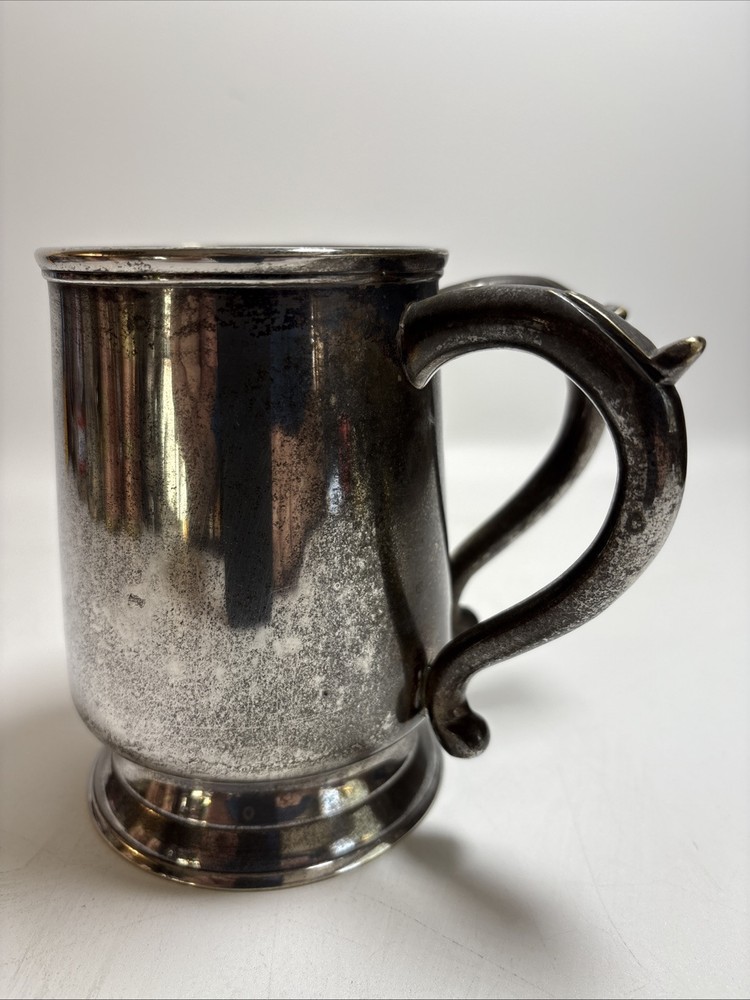 Vintage Concord Nickel Silver Double Handle Mug Cup