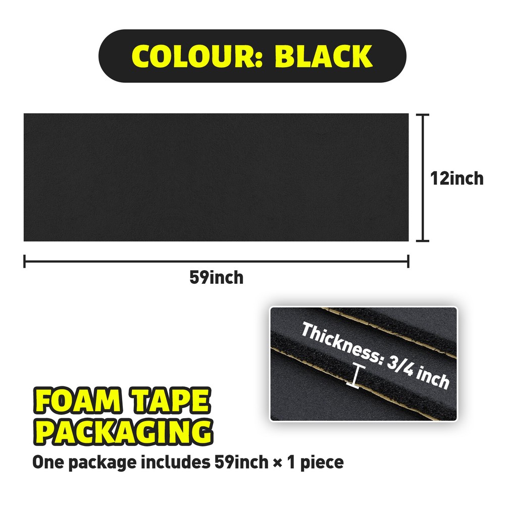 Foam Padding Sheets w/Adhesive Backing-4/5" Thick Self Stick Neoprene Insulation