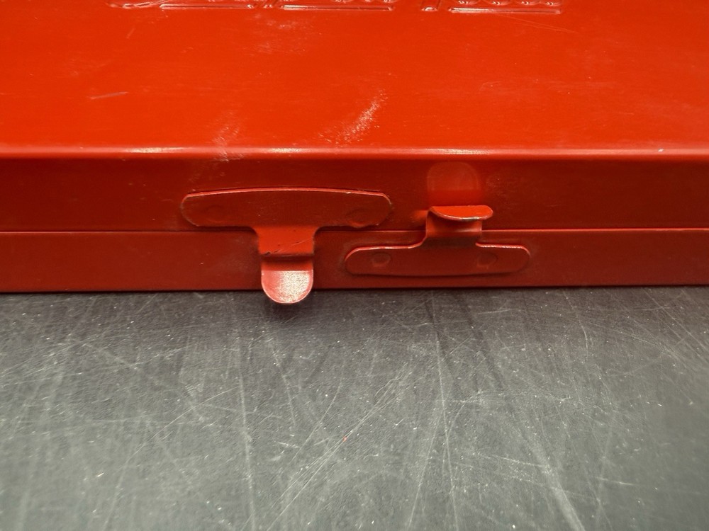 Vintage Snap-On Empty Metal Tool Box Storage Case