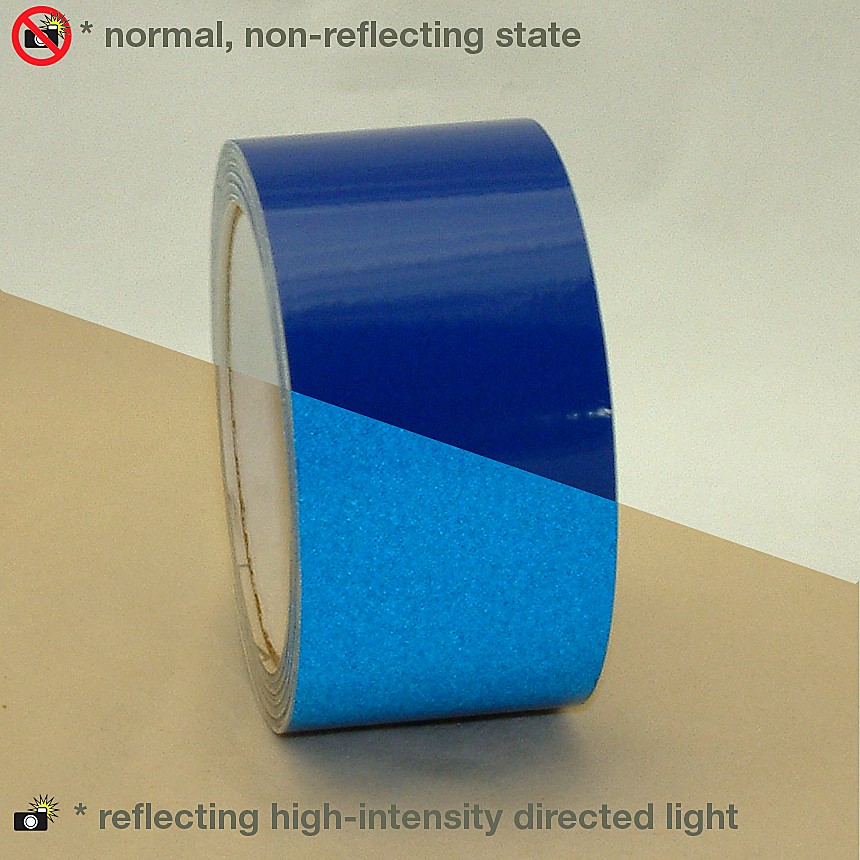 JVCC Engineering Grade Reflective Tape (REF-7): 3 in. x 30 ft. (Blue)