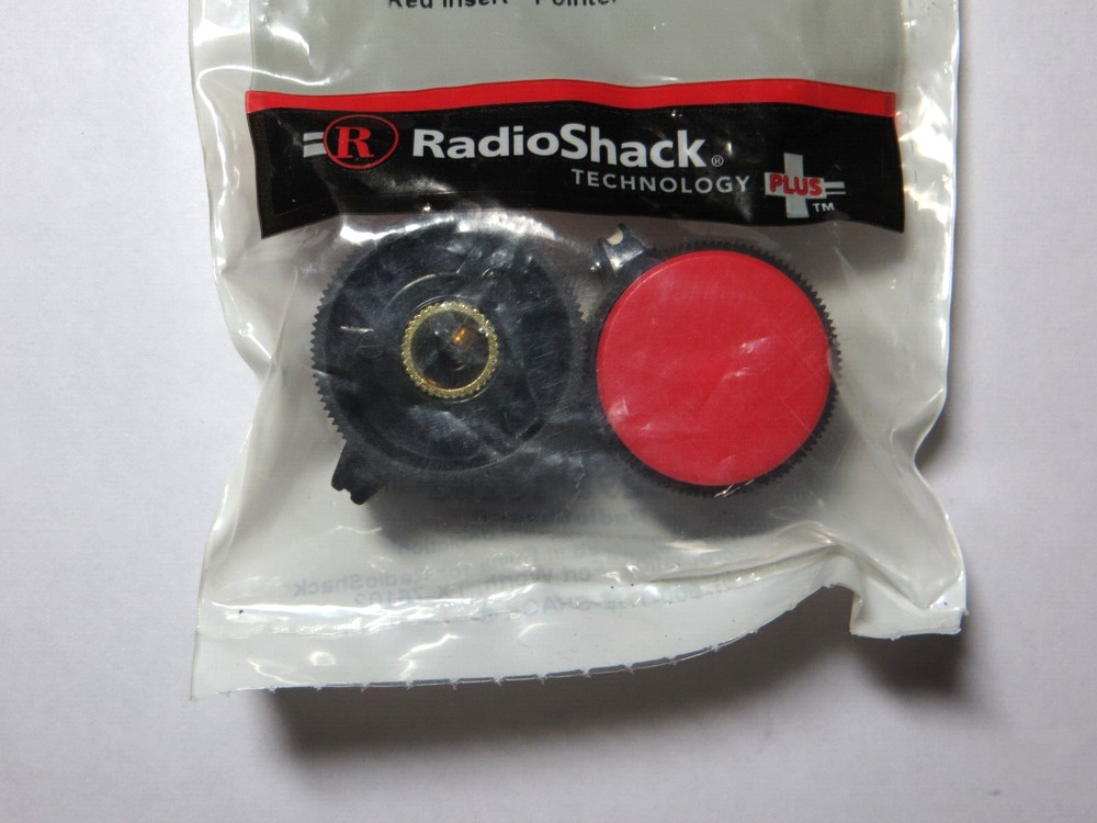 1" Control Knobs, Red Insert with Pointer. Part # 274-433, NIB