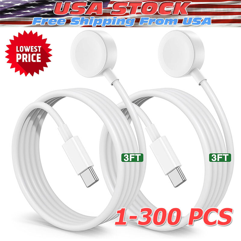 Lot Magnetic USB-C Charging Cable Charger for Apple Watch Series 4/5/6/SE/7/8/9
