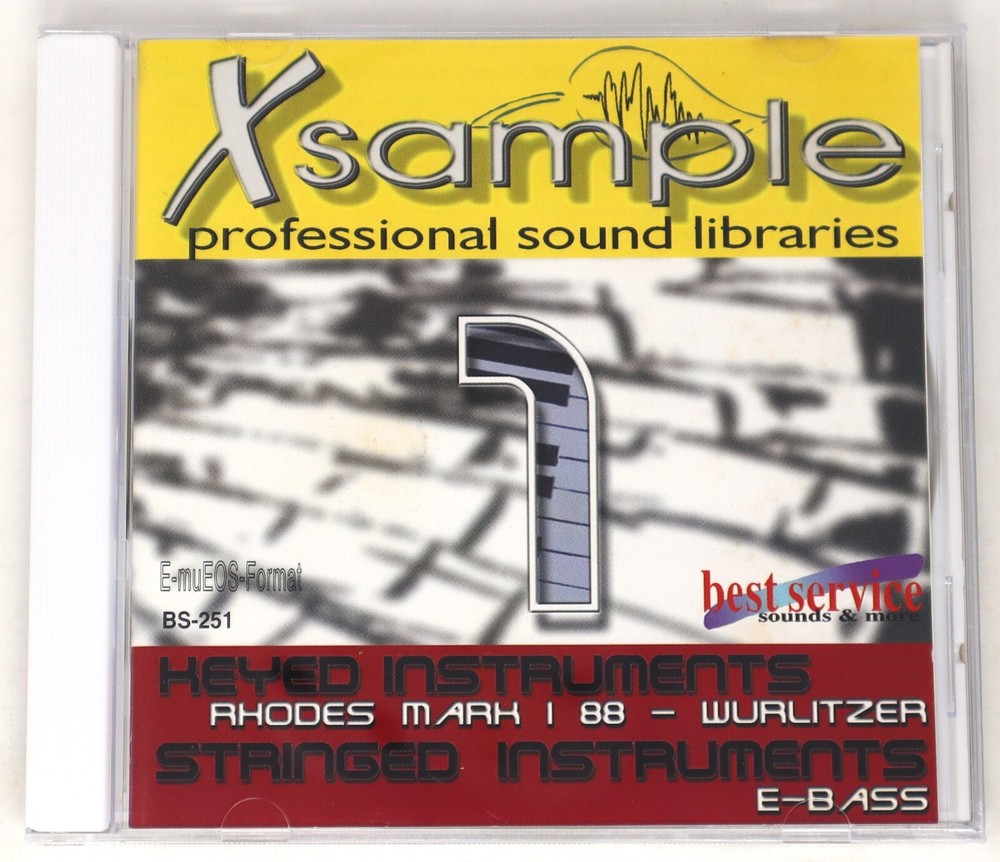 Best Service Xsample Volume 1 E-Mu Format Sample/Sound Library/Sampling CD
