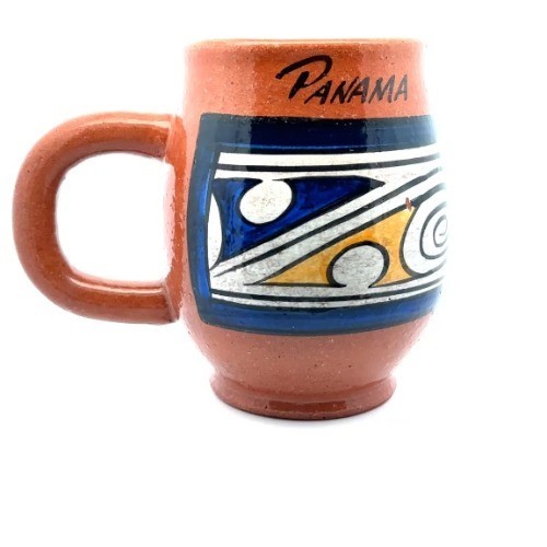 Panama Coffee Cup Pottery Hand-Painted