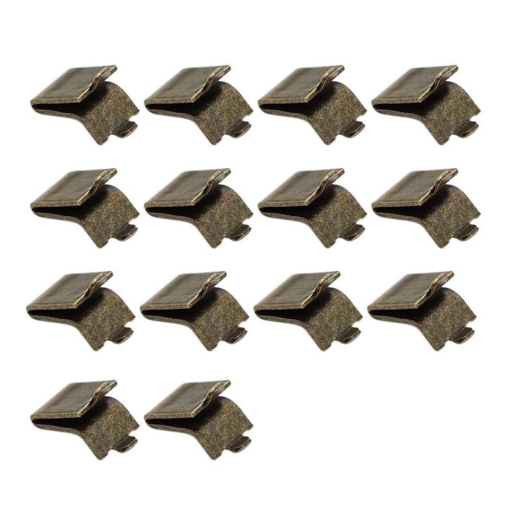 Adjustable Steel Pilaster Shelf Clip Support, Shelving Bracket Clips Bronze
