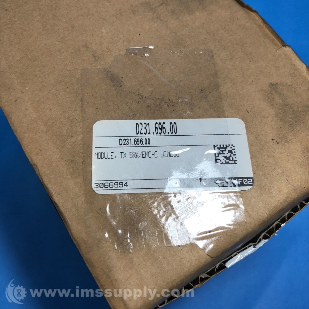 Staubli D231-696-00 Encoder Brake Module FNFP