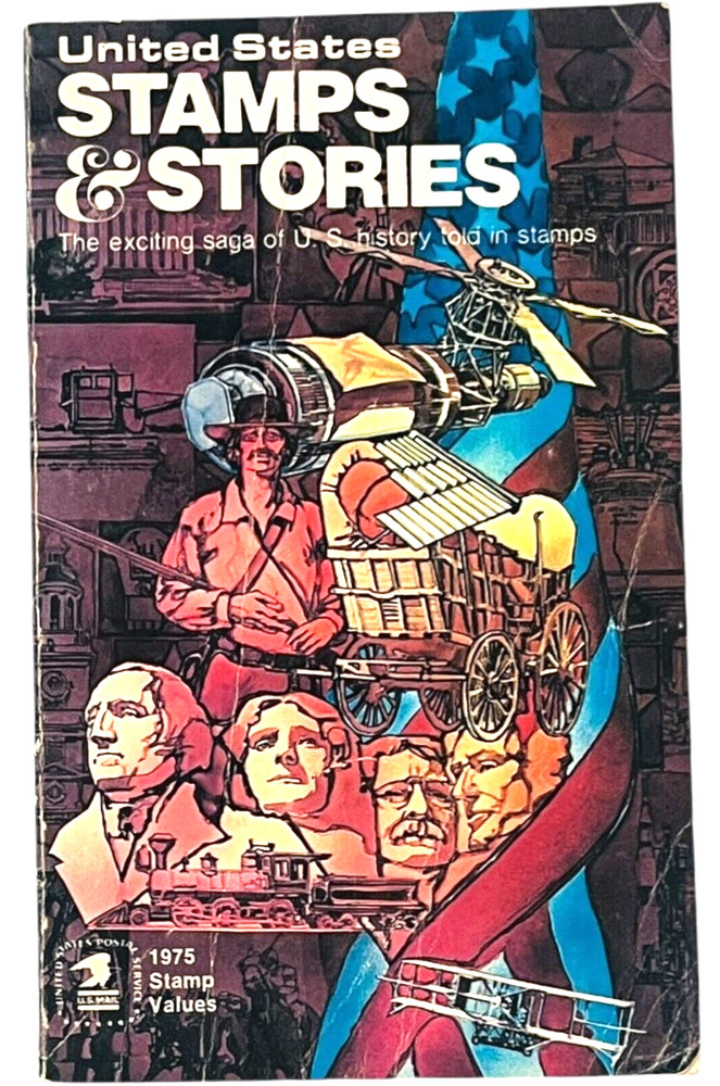 United States Stamps & Stories - 1974 Paperback Book