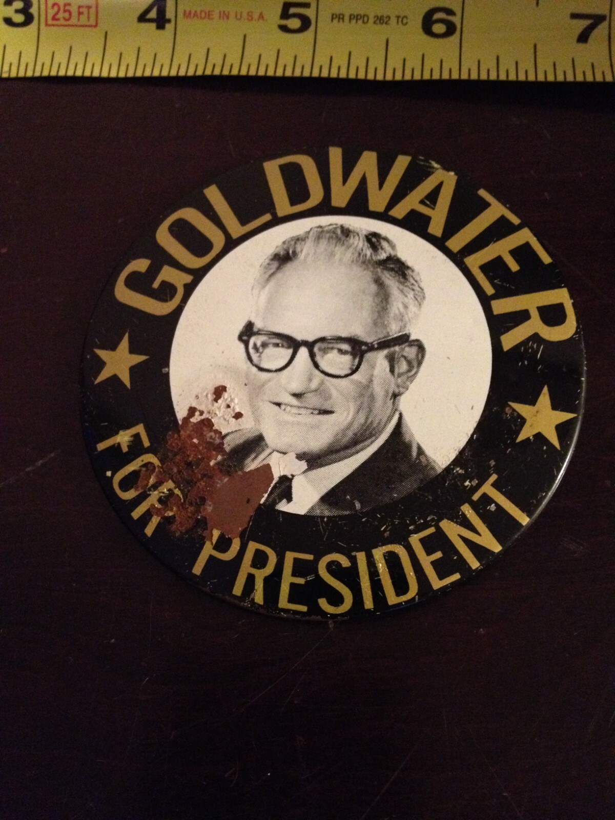 A CHOICE NOT AN ECHO GOLDWATER – MILLER JUGATE PIN BUTTON