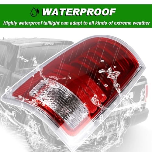 LED Tail Light Assembly Compatible with 2013-2018 Dodge Ram Driver Side