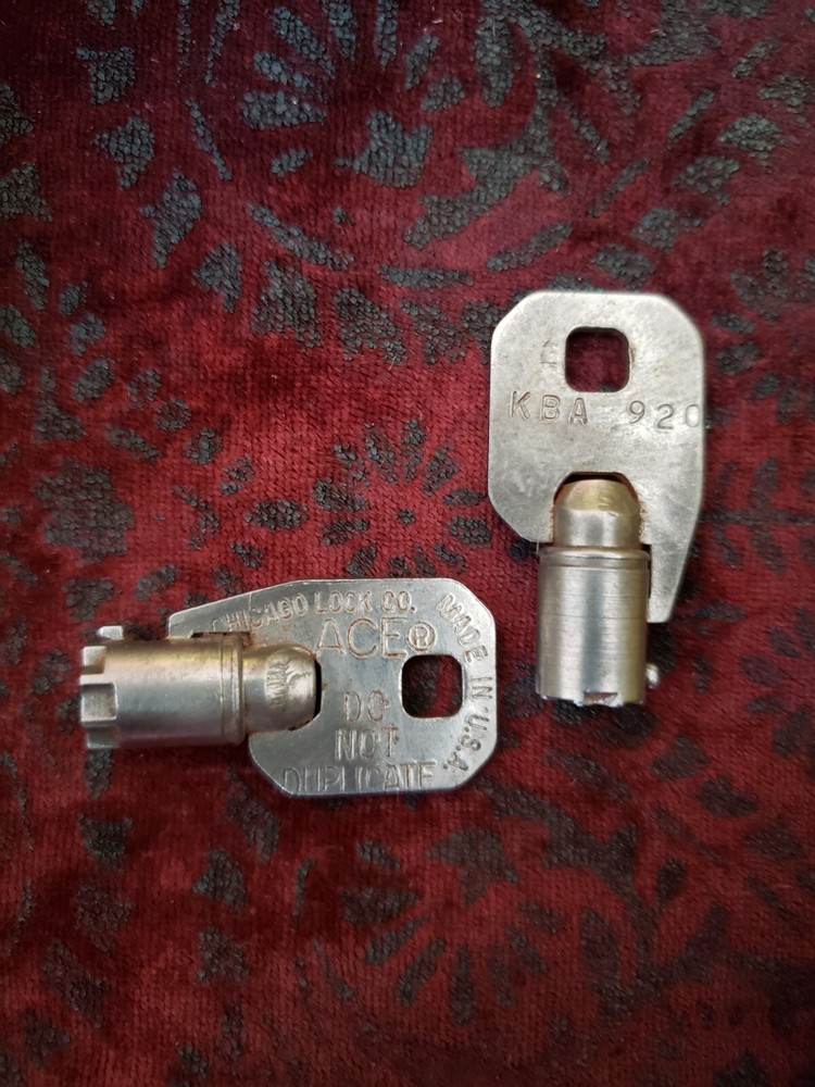 Vintage Kryptonite K3 U Lock Yellow W/ 2 Keys