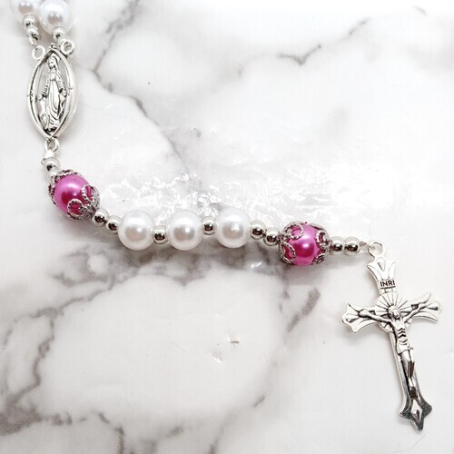 Personalized Custom Rosary Prayer Beads Crucifix with name