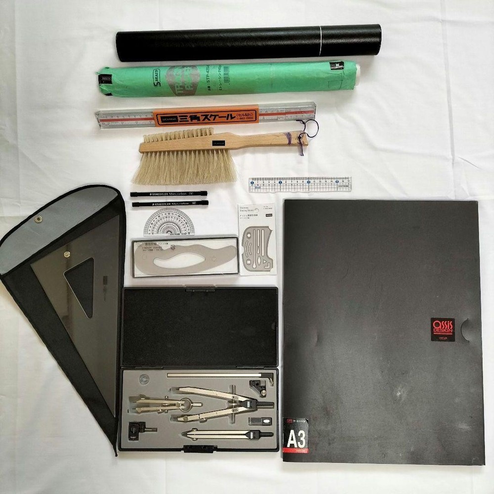 5 additional UCHIDA and 17 other drafting tools set #862fcf