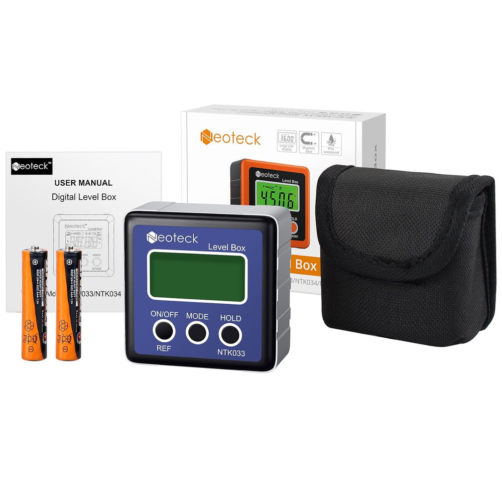 Digital Angle Finder LCD Digital Angle Gauge Waterproof Protractor Inclinometer