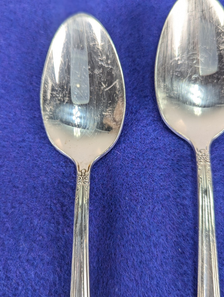 May Queen Holmes Edwards Teaspoons (6) Silverplate SILVERWARE Flatware 1951