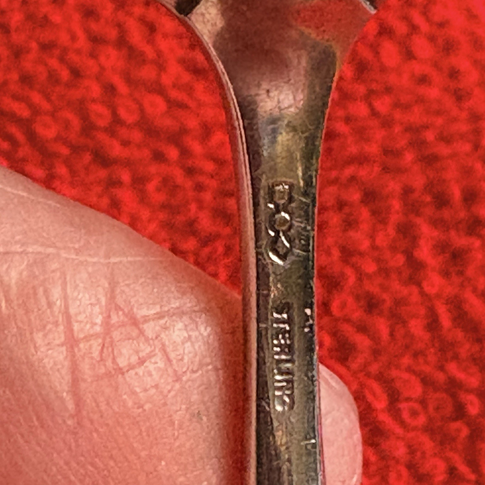 Sterling Silver Master Salt Spoon. Dominick & Haff. ‘Pointed Antique. 3". Nice.