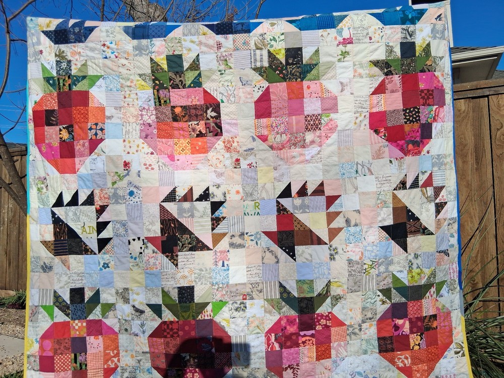 Strawberry sampler quilt