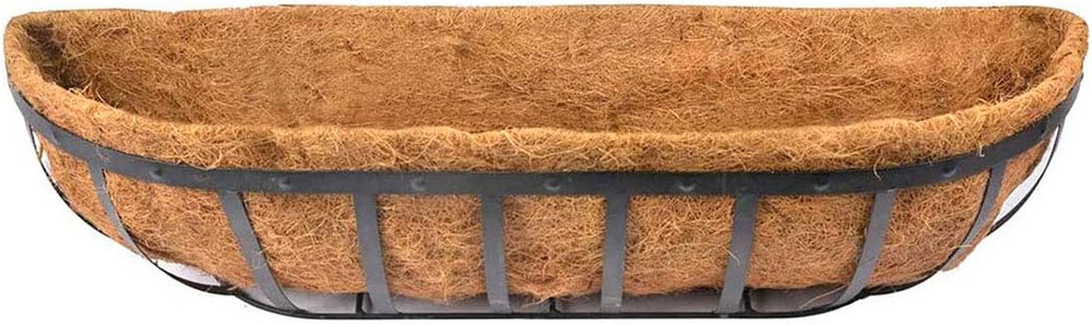 2Pcs Trough Coco Liner 30 Inch Wall Planter Replaceable Coco Liner for Window Bo