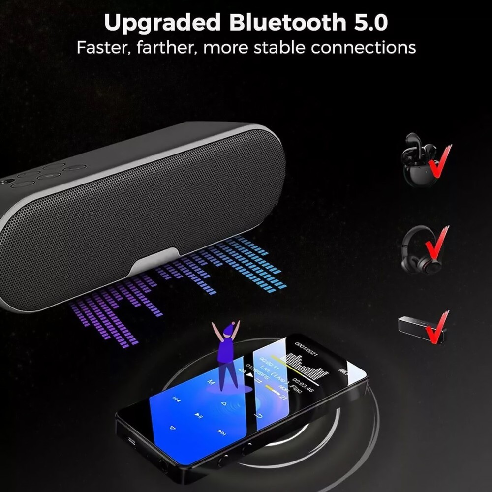 5.0 Bluetooth Lossless Music Audio Recorder Support Quick Charge Technology
