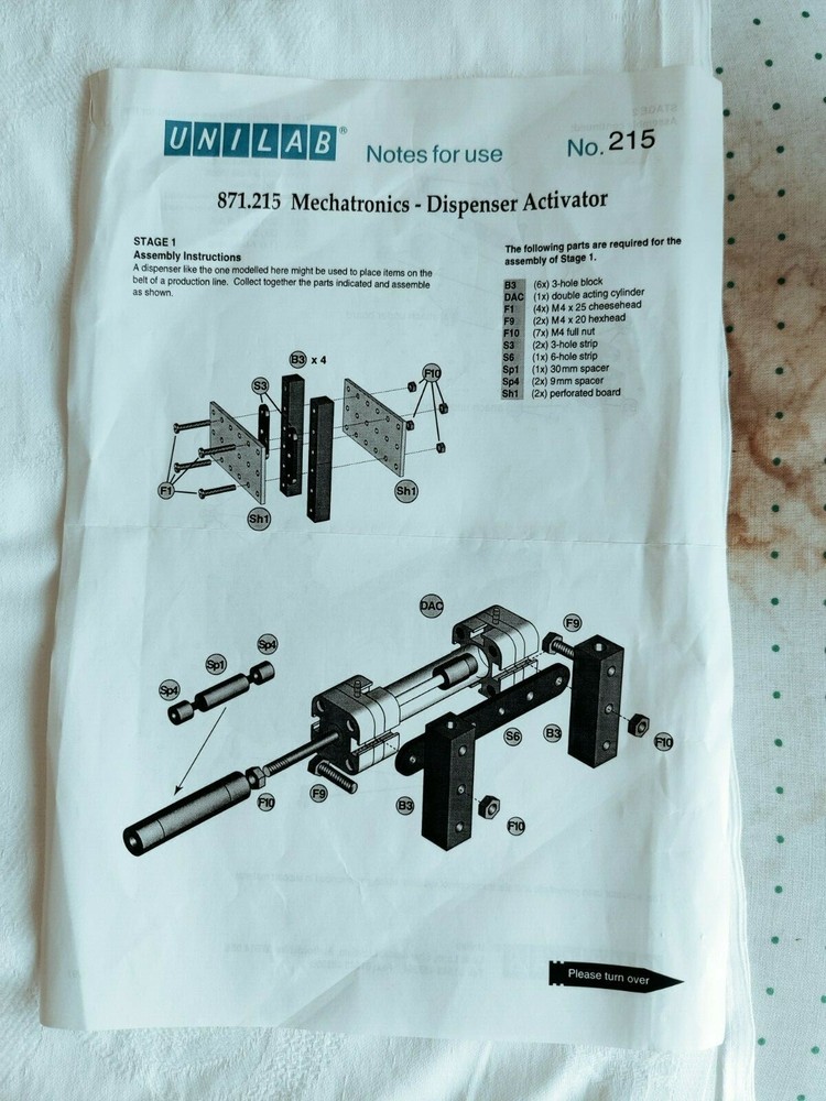 UNILAB PNEUMATIC COMPONENTS BUNDLE