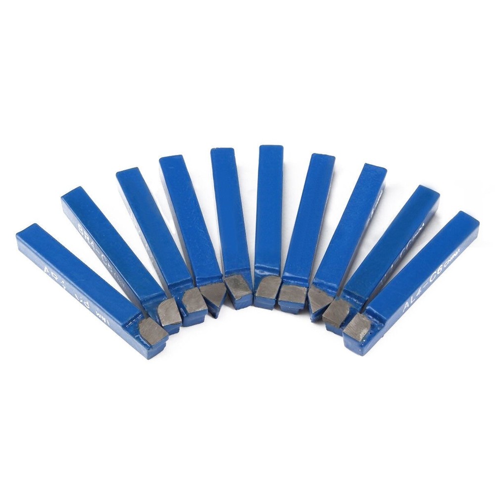 10x/set 1/4 Carbide Lathe Tool Indexable Insert Bit Holder Mini Cutting Cutter