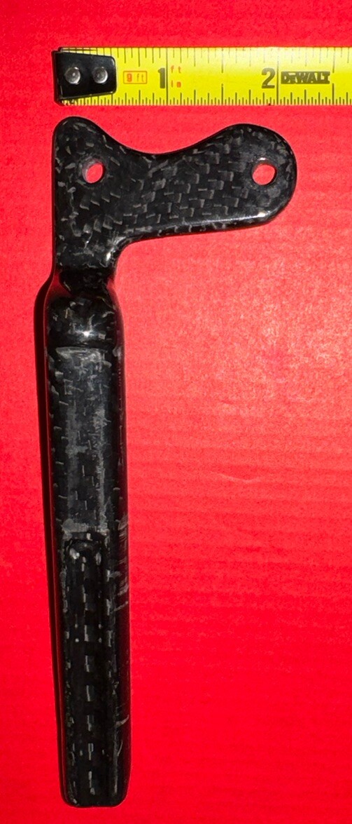 Jazzy carbon Joystick Mounting Bracket, Inline Tube carbon fiber MEC2200059