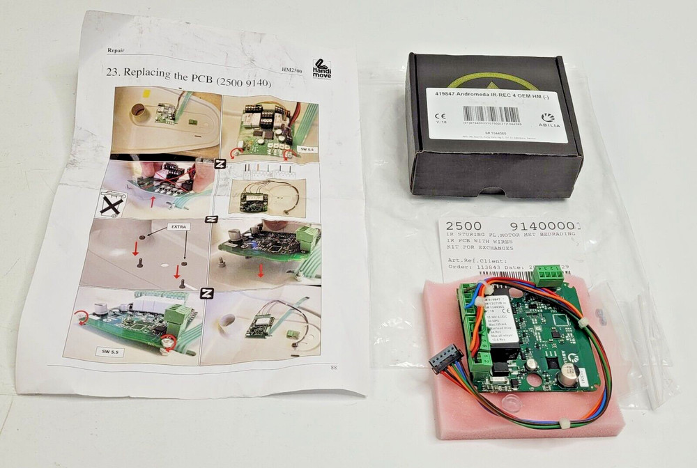 Handi-Move Model HM2500 IR Recieving Control Board PCB 2500 9140