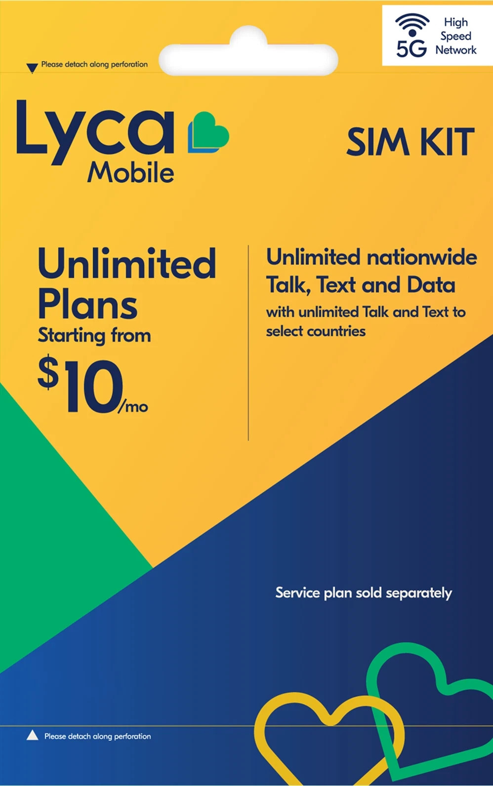 Lyca Mobile Prepaid SIM Card Kit | Unlimited 5G Talk, Text & Data