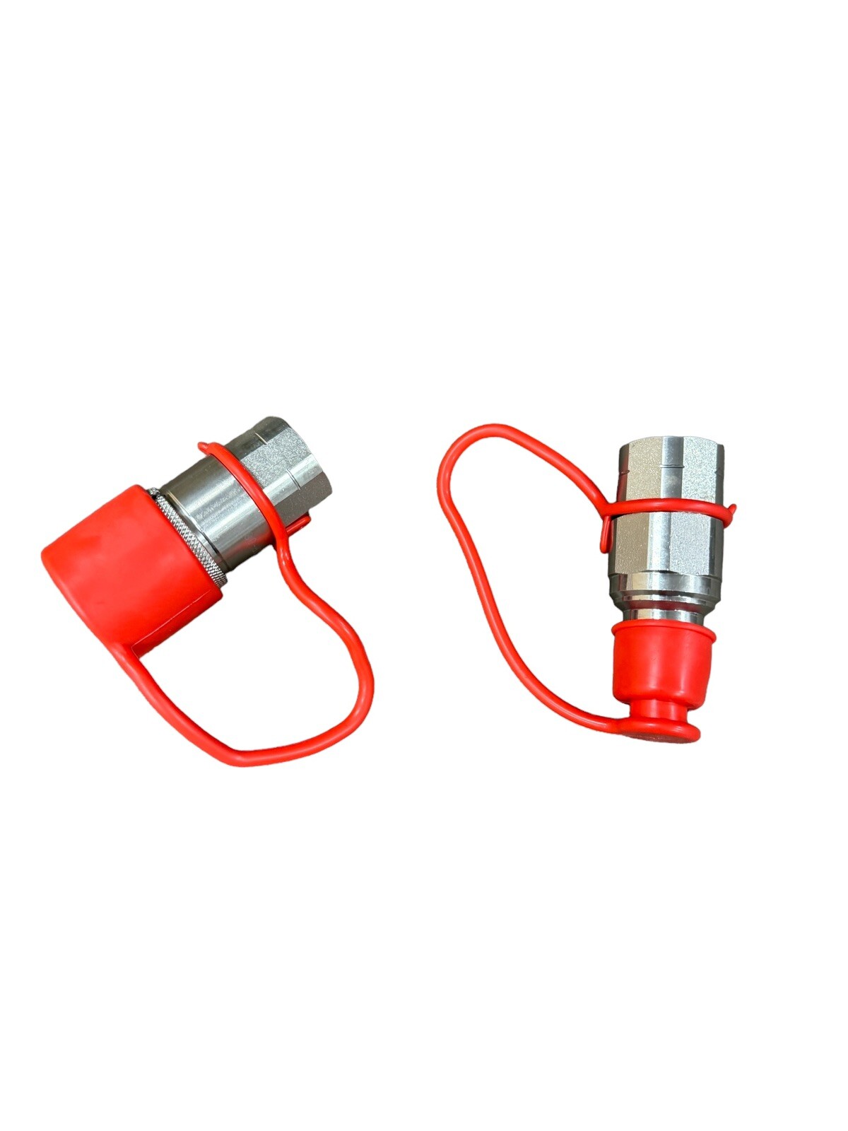 1/2 NPT Flat Face Hydraulic Quick Connect Coupler Coupling Set Skid Steer (SET)