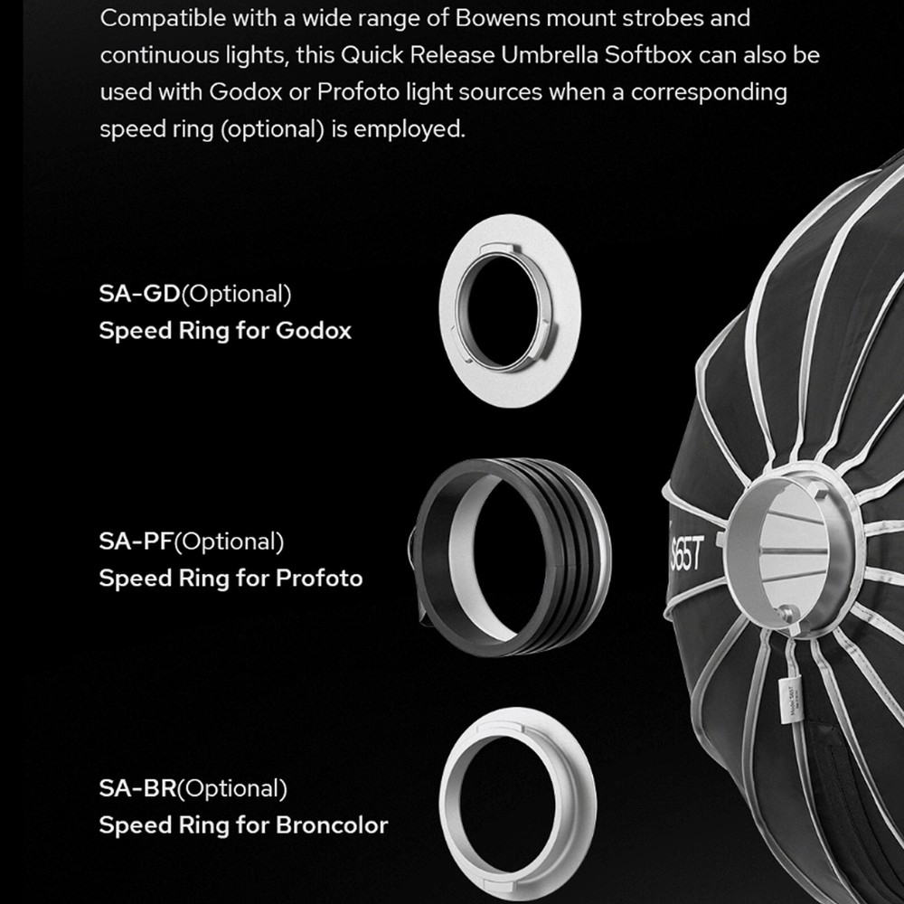 Godox S65T 65cm Umbrella Softbox Quick Release Soft Box Light Diffuser Reflector