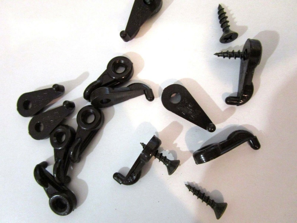 Glass Retainer Clip - ***BROWN*** Plastic - 3/16" offset, 6 Pcs, New