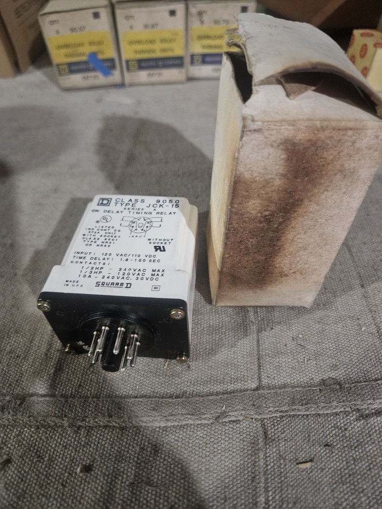 SQUARE D 9050 JCK15V14 Electrical Timing Relay