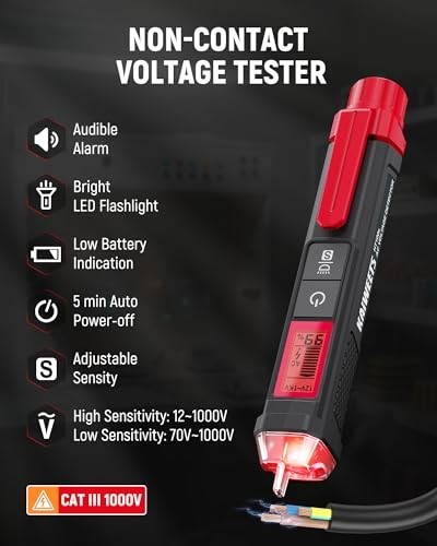 Electrical Test Kit Digital Multimeter Voltage Tester GFCI Outlet Tester Carryin